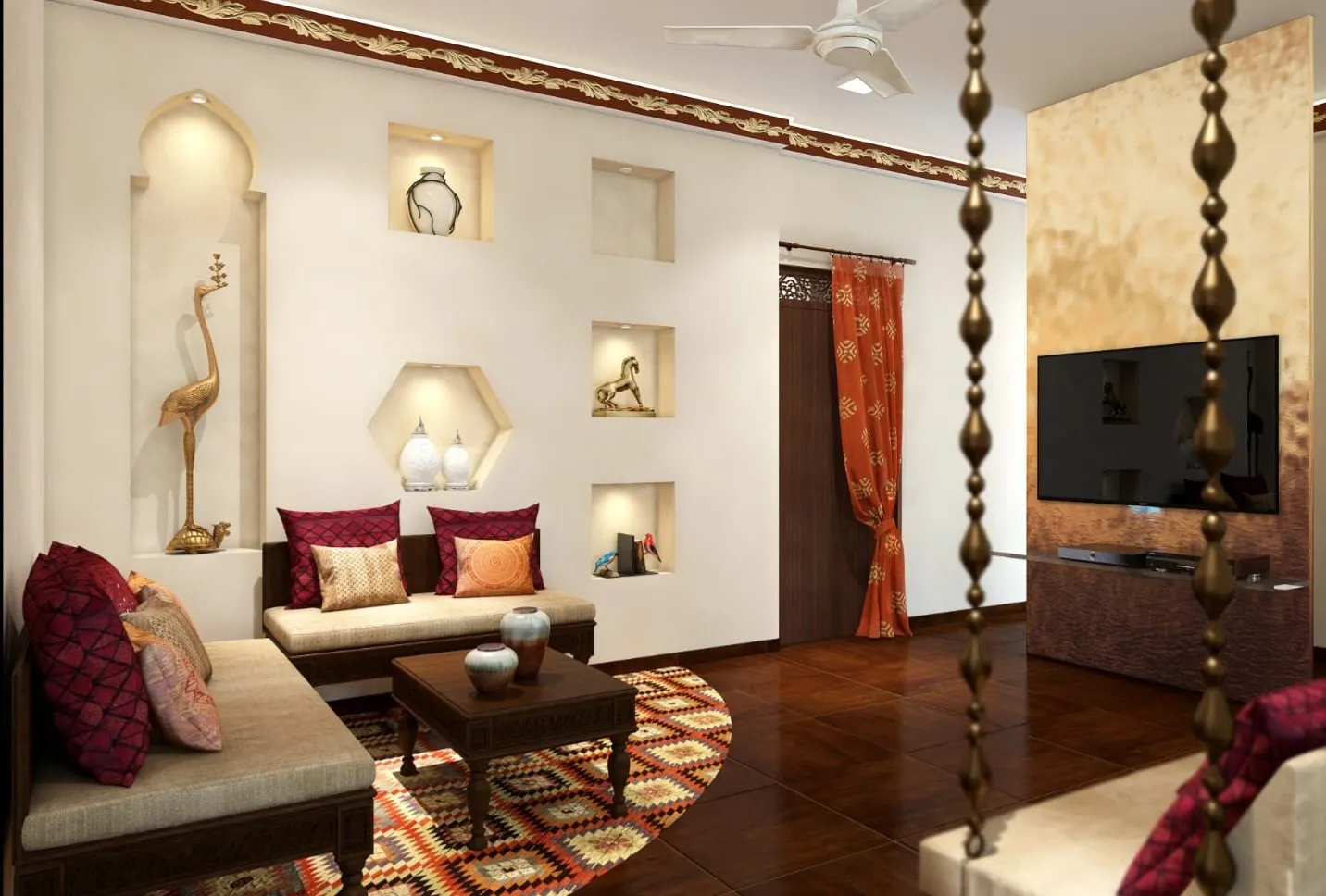 Living room interior by Tealtell, Mumbai (2 of 7)