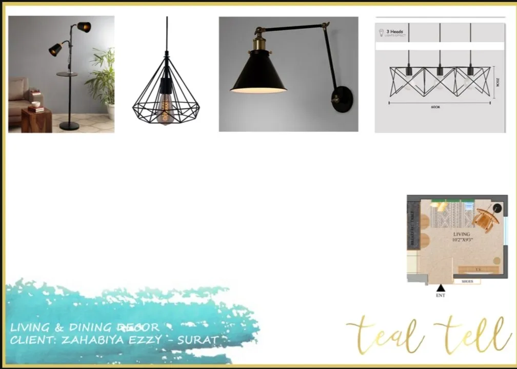 Tealtell mood board 4: materials, finishes and colour palette