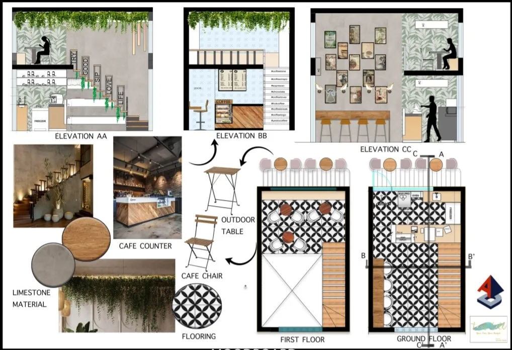 Tealtell mood board 9: materials, finishes and colour palette