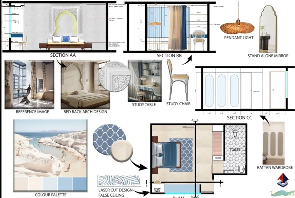 Tealtell mood board 10: materials, finishes and colour palette