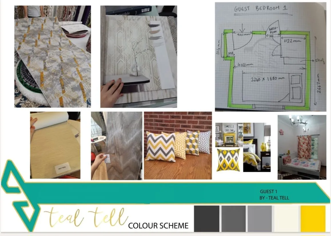 Tealtell mood board 17: materials, finishes and colour palette